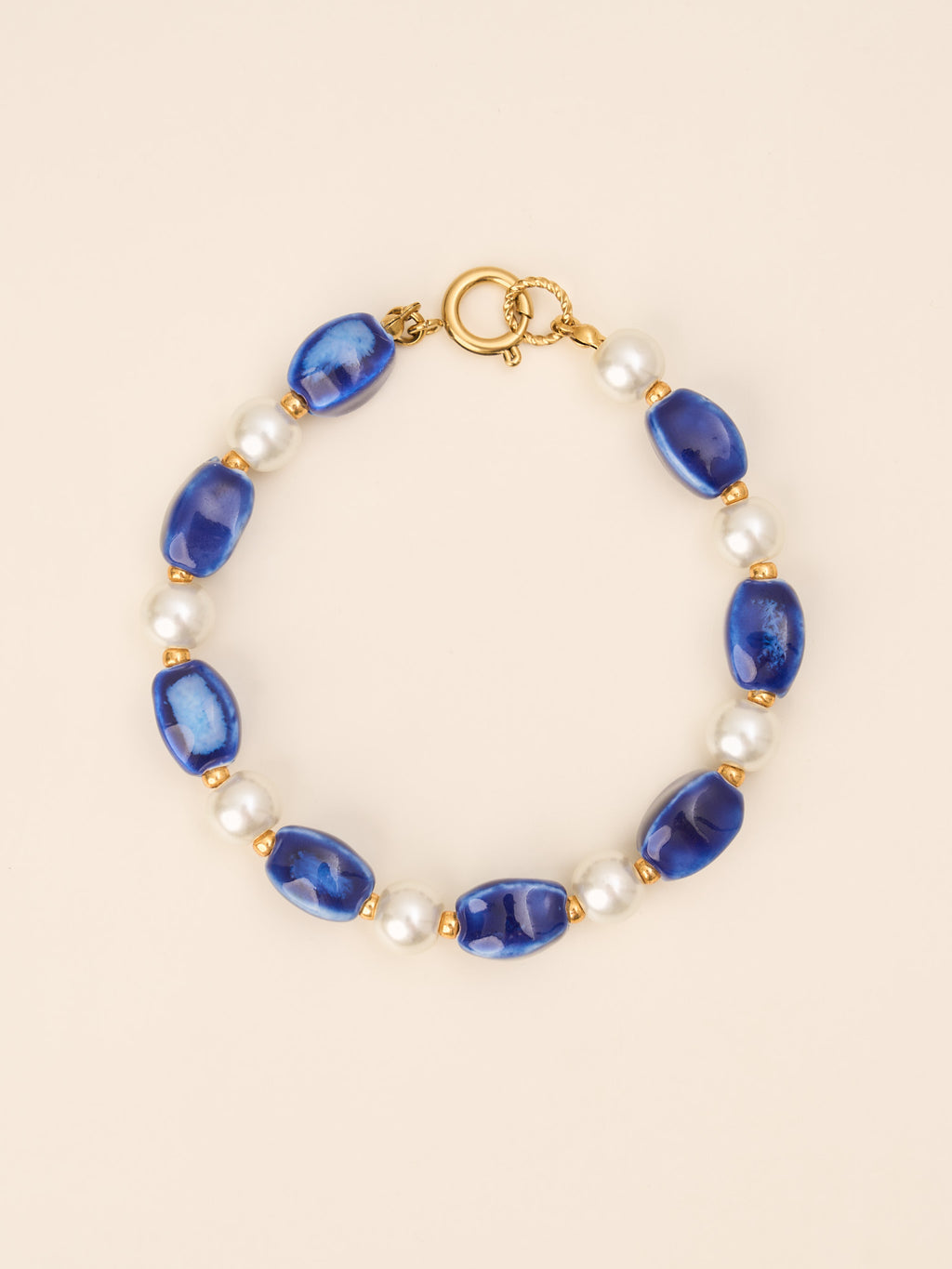 Bracelet Azuria – Bleu céramique