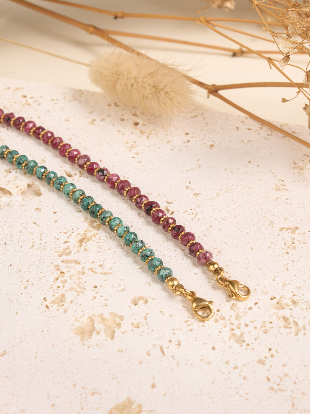 Bracelet Minéral – pierres facettées