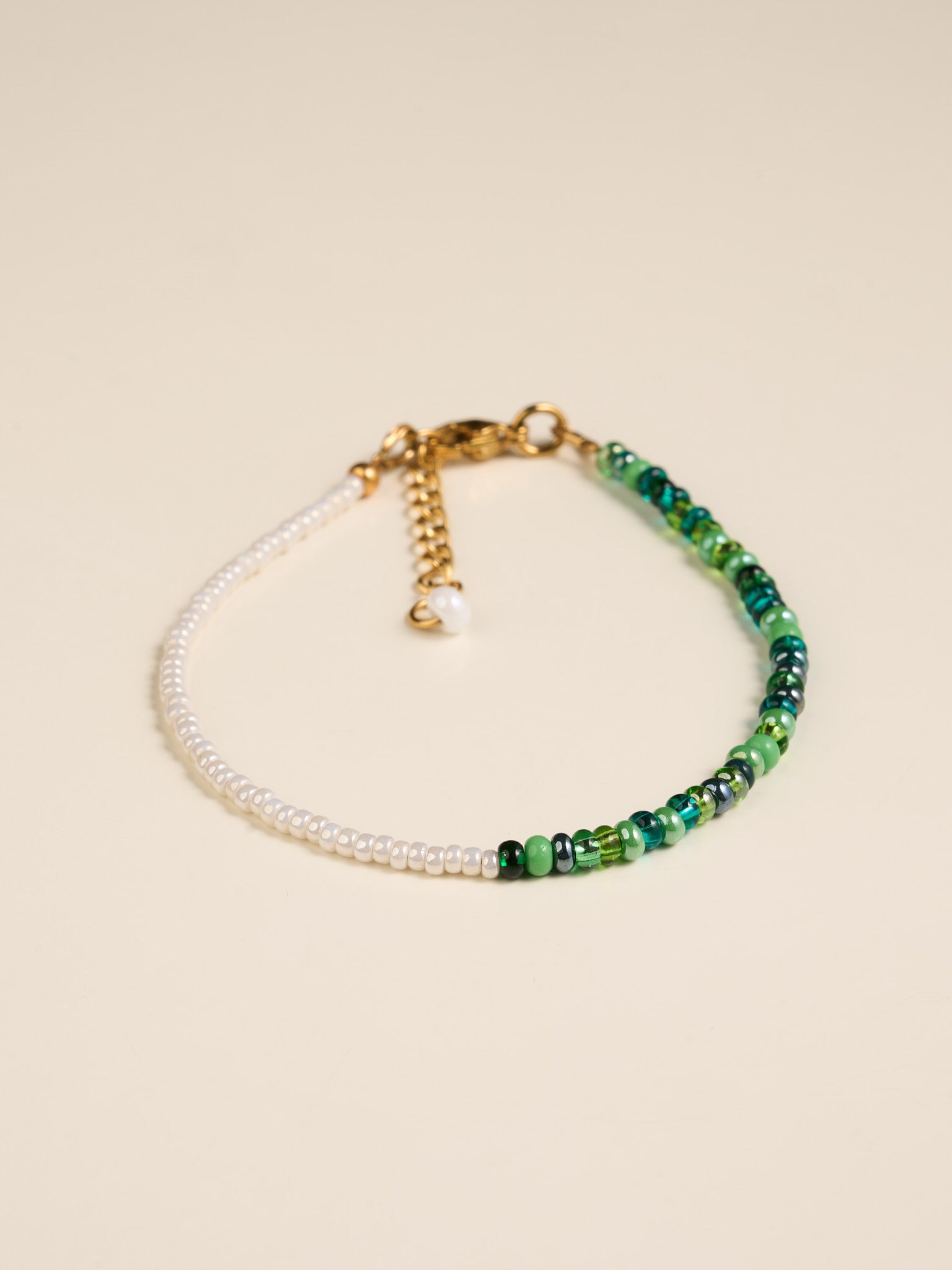 Bracelet Pop – Ivoire & Vert