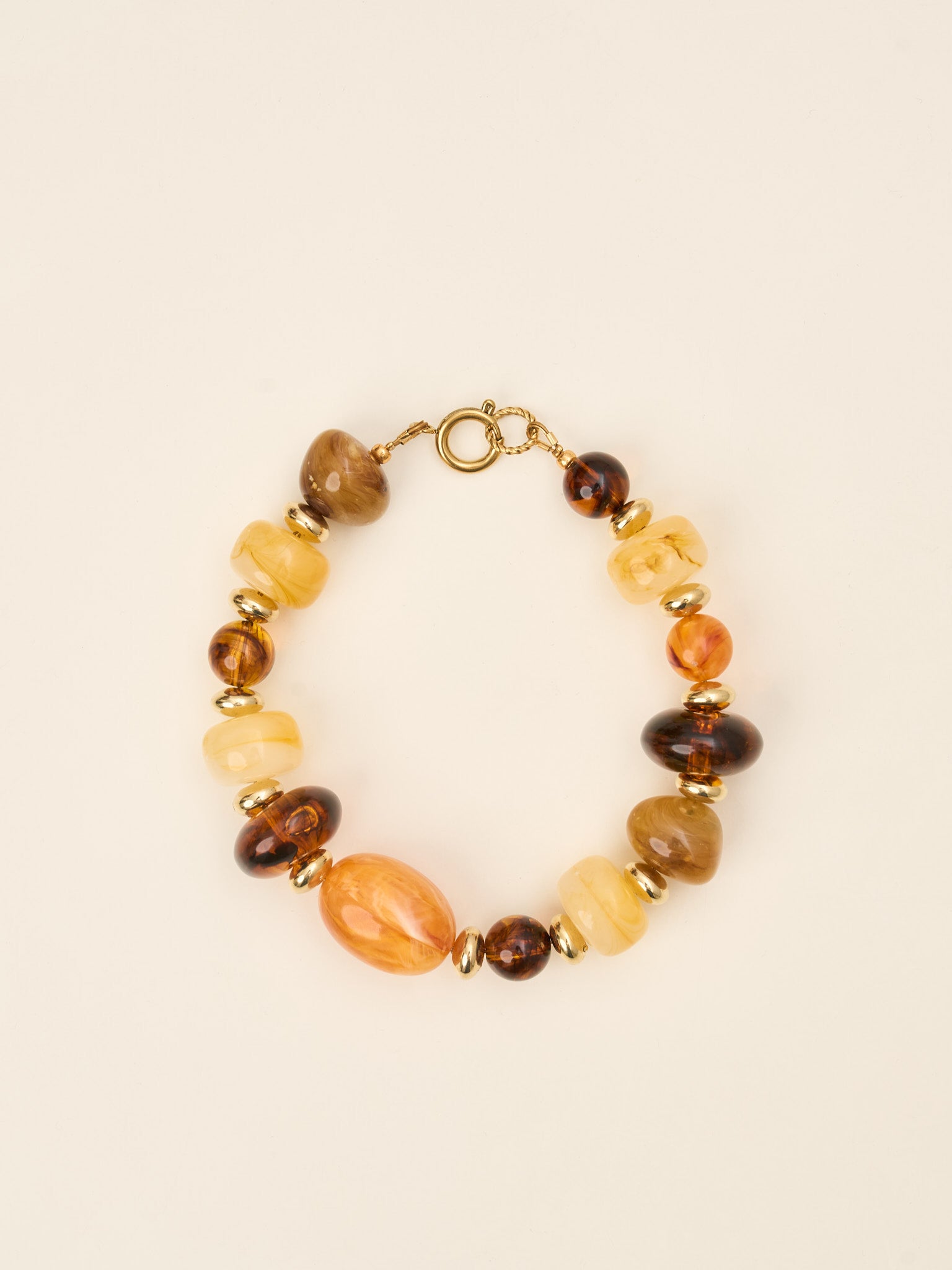 Bracelet Savanna – Ambre & caramel