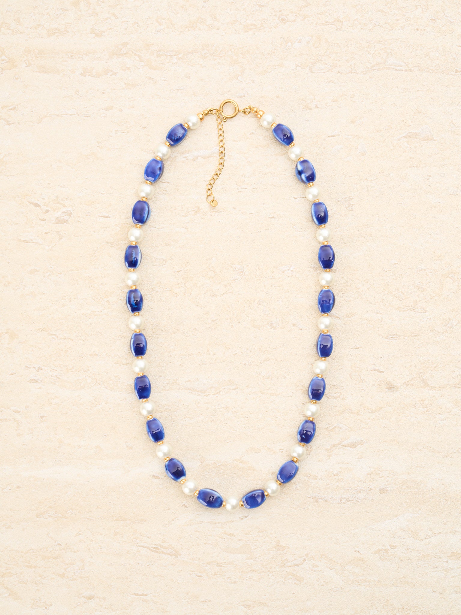 Collier Azuria – Bleu céramique