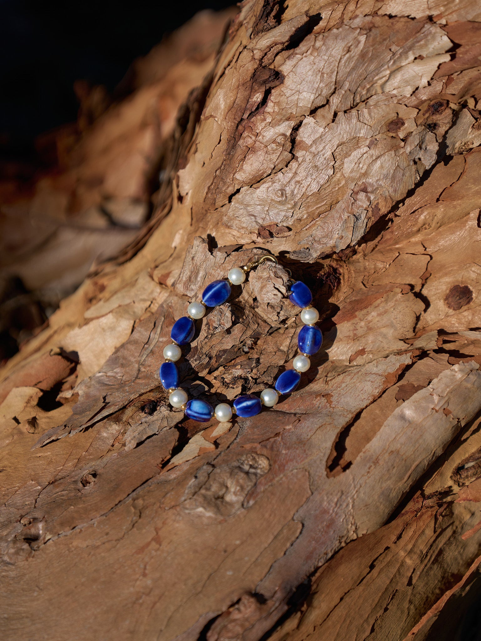 Bracelet Azuria – Bleu céramique