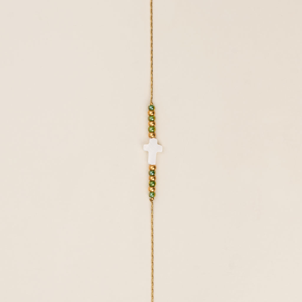 Bracelet Croce Vert