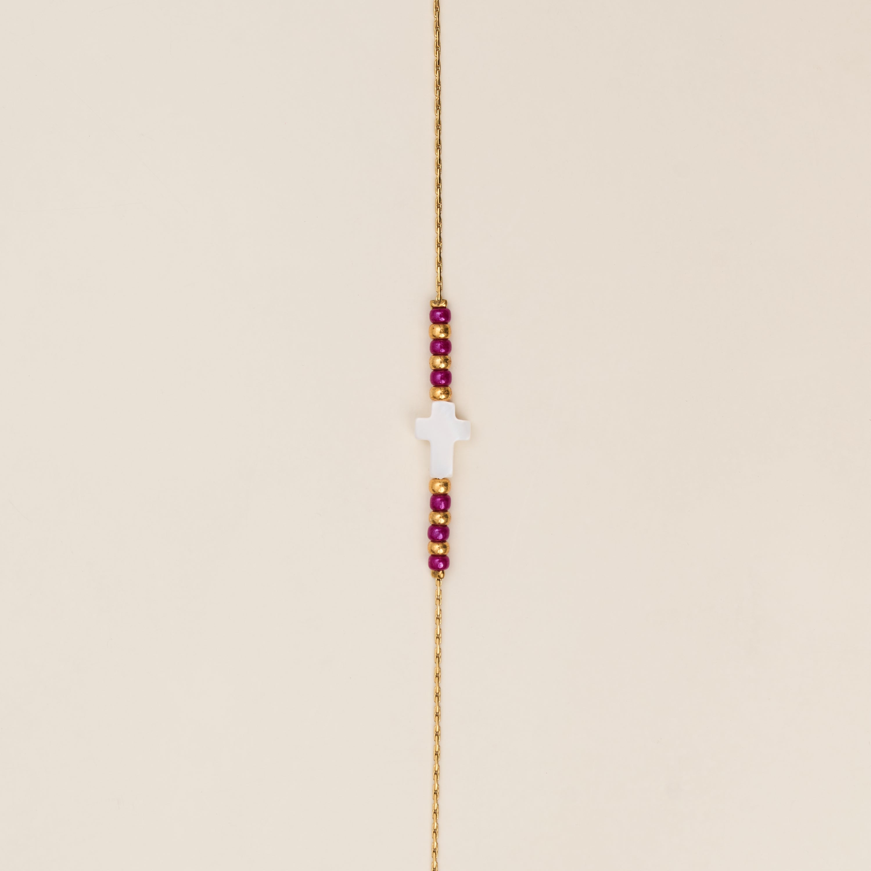 Bracelet Croce Fuchsia