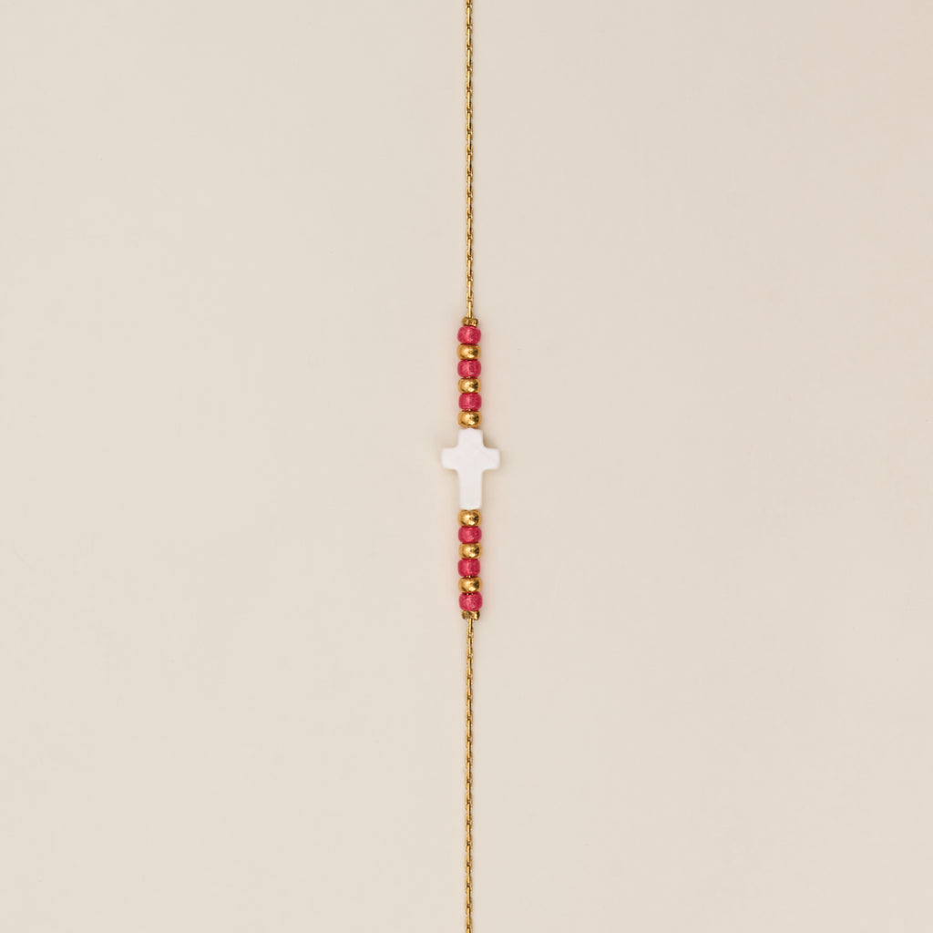 Bracelet Croce Framboise