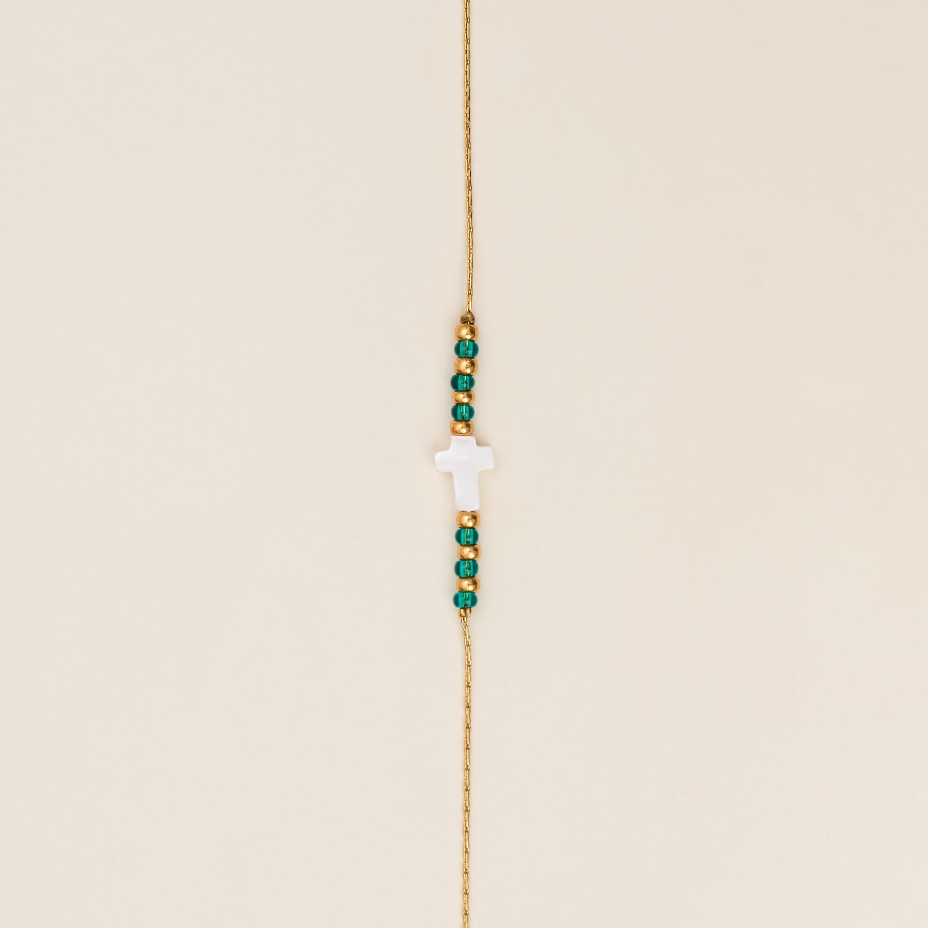 Bracelet Croce Vert Turquoise