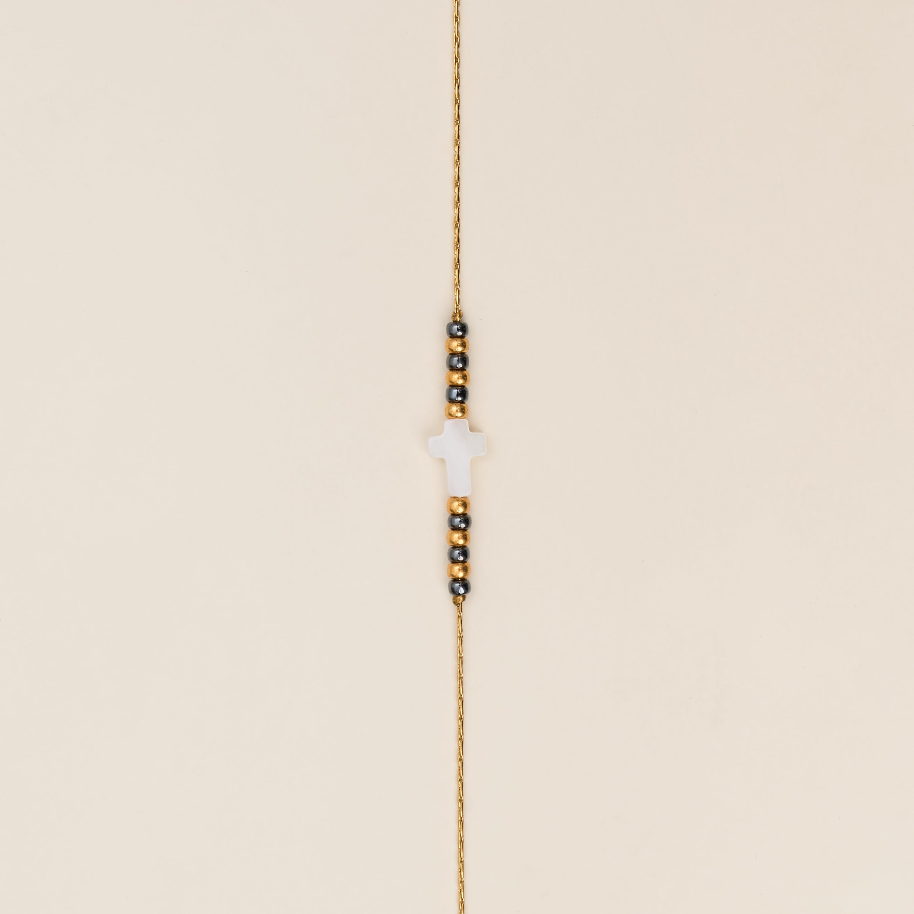 Bracelet Croce Anthracite