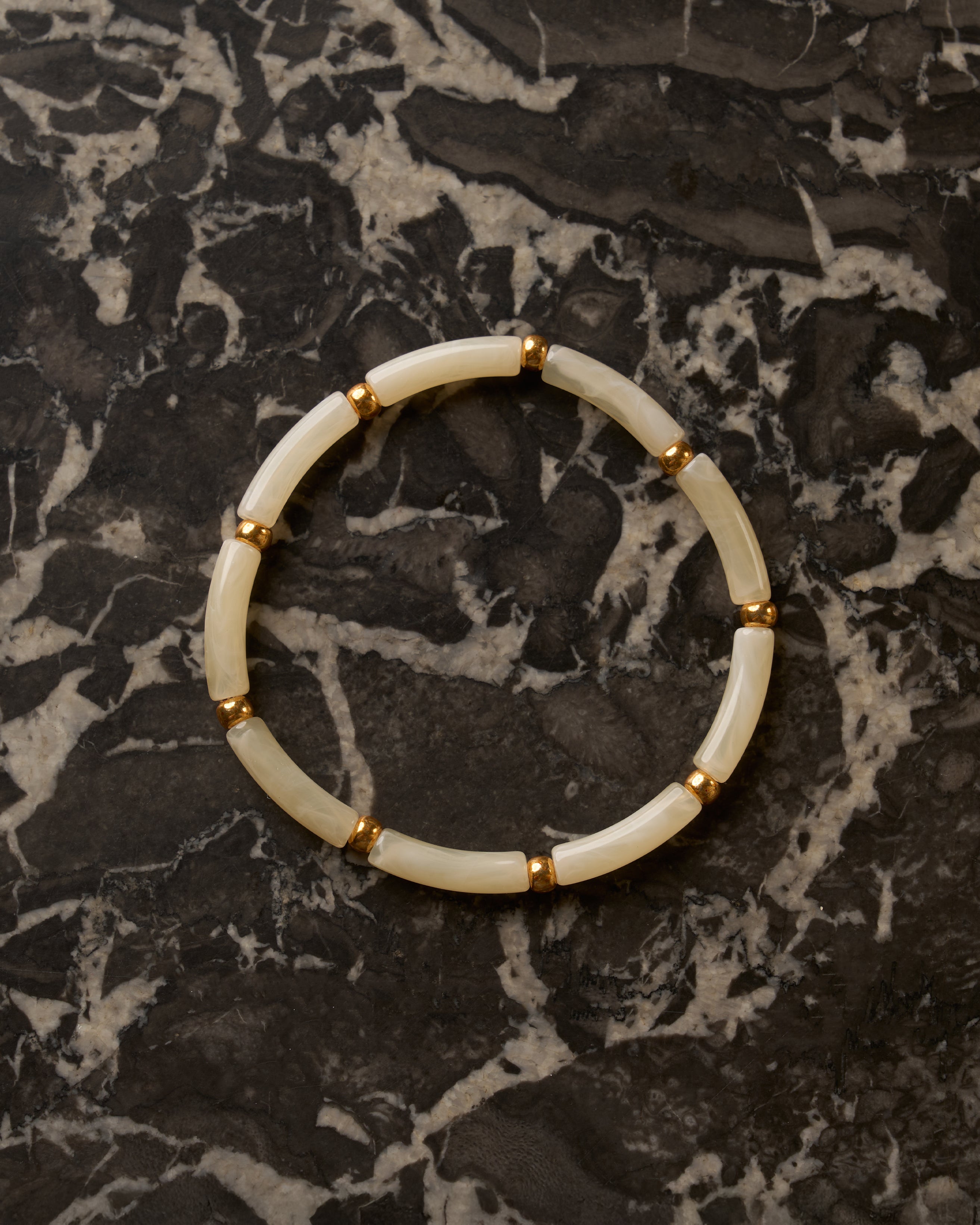 Bracelet Aello – Ivoire marbré