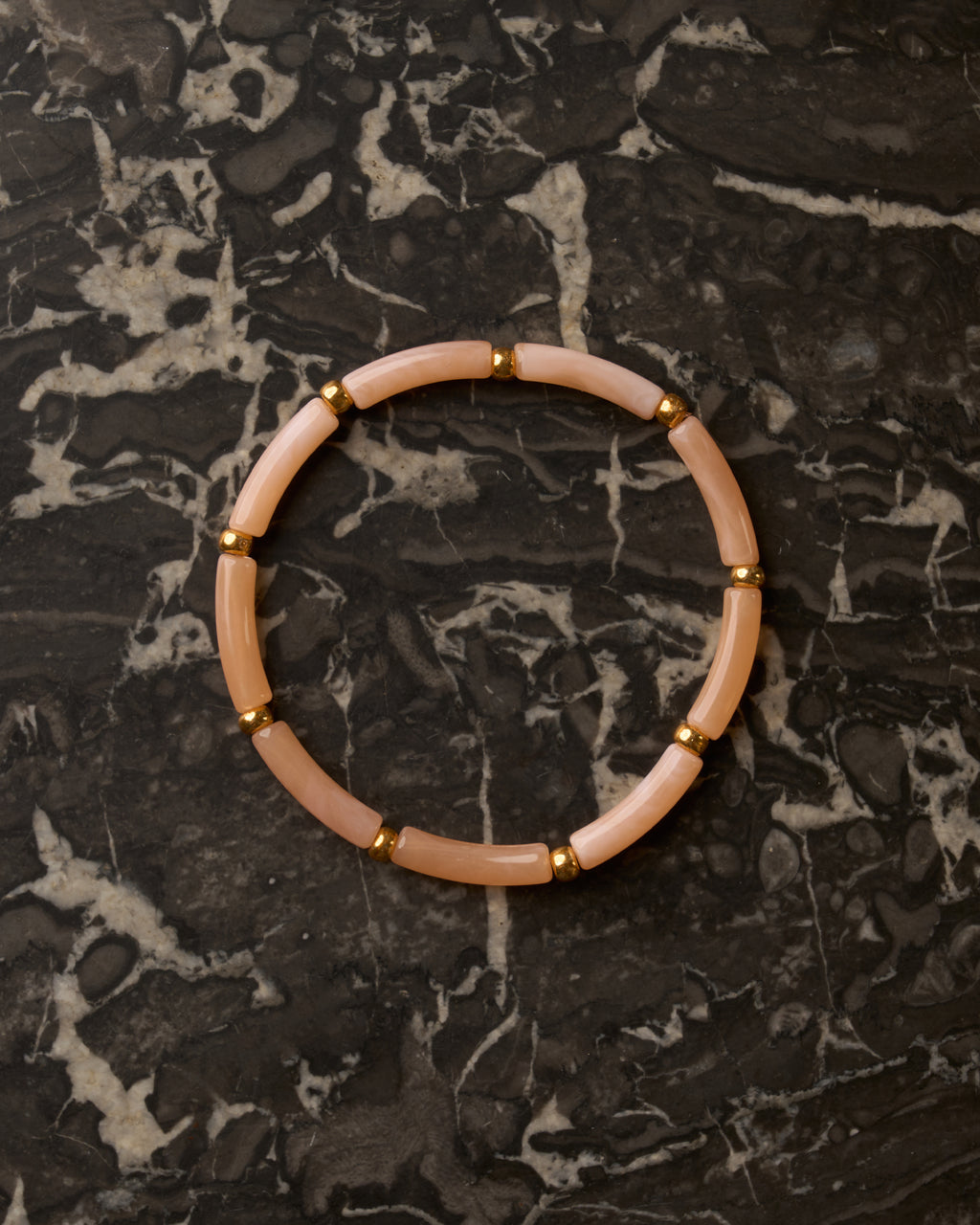 Bracelet Aello – Rose pêche marbré
