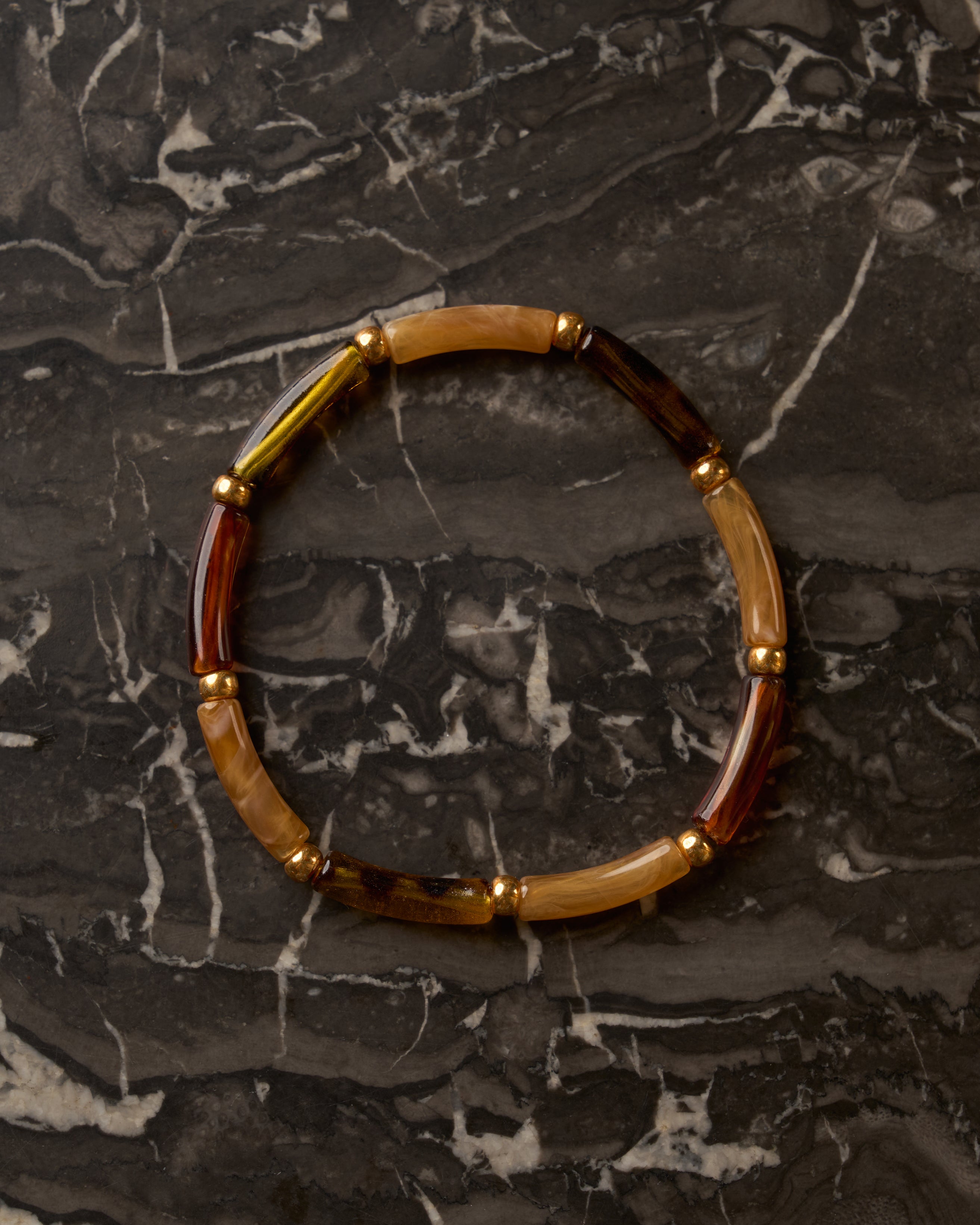 Bracelet Aello – Caramel, ambre & miel