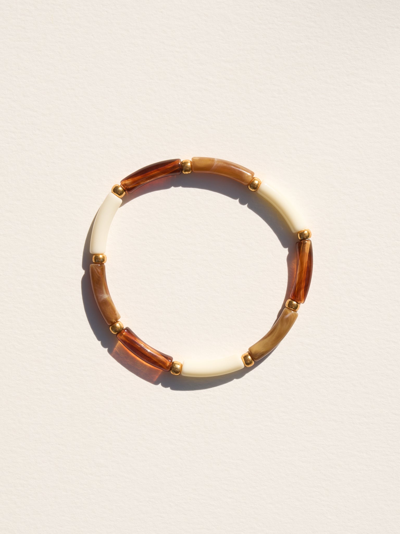 Bracelet AELLO - Caramel, Ecru & Ambre