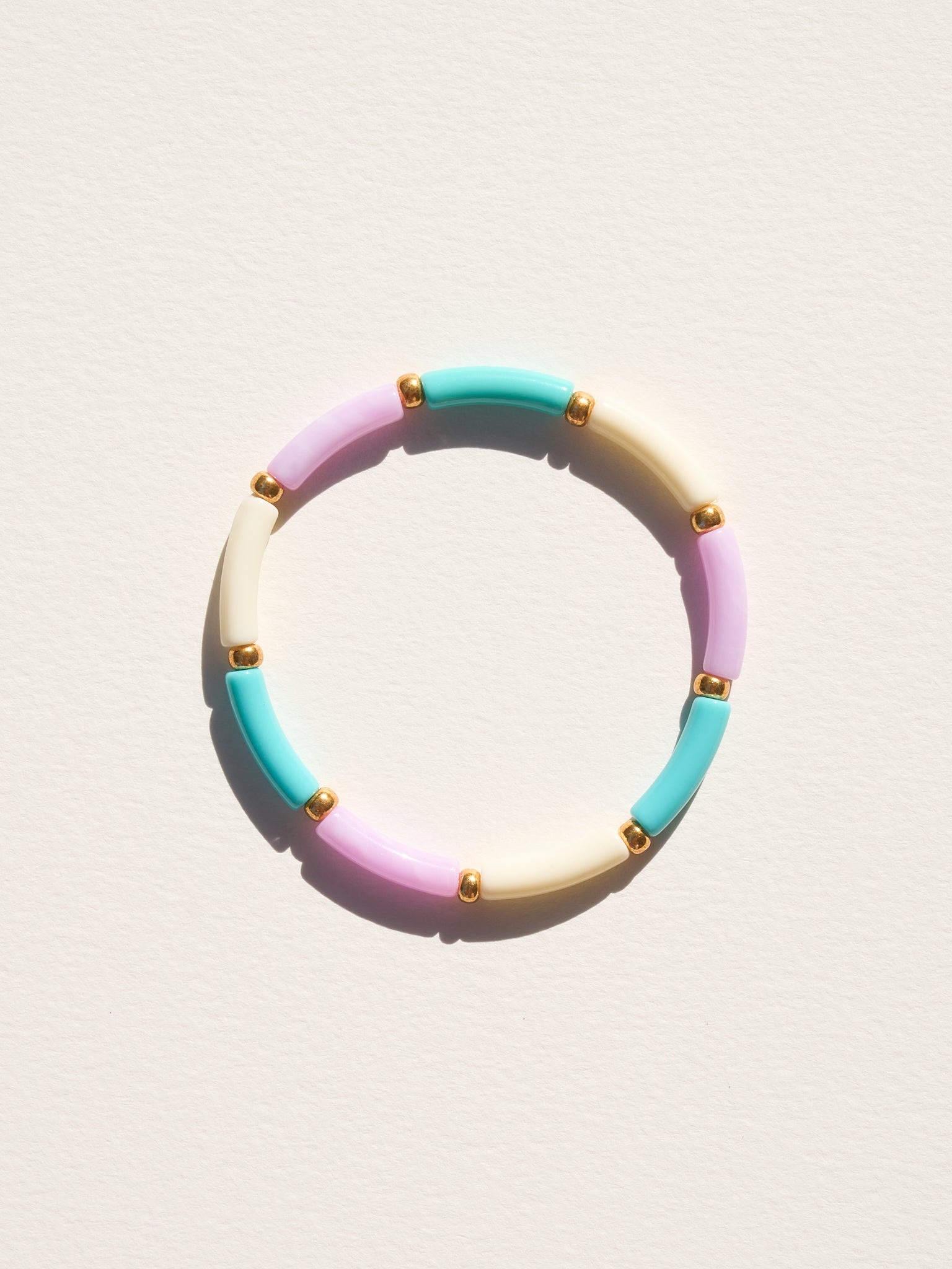 Bracelet AELLO - Lila, Turquoise & Ecru