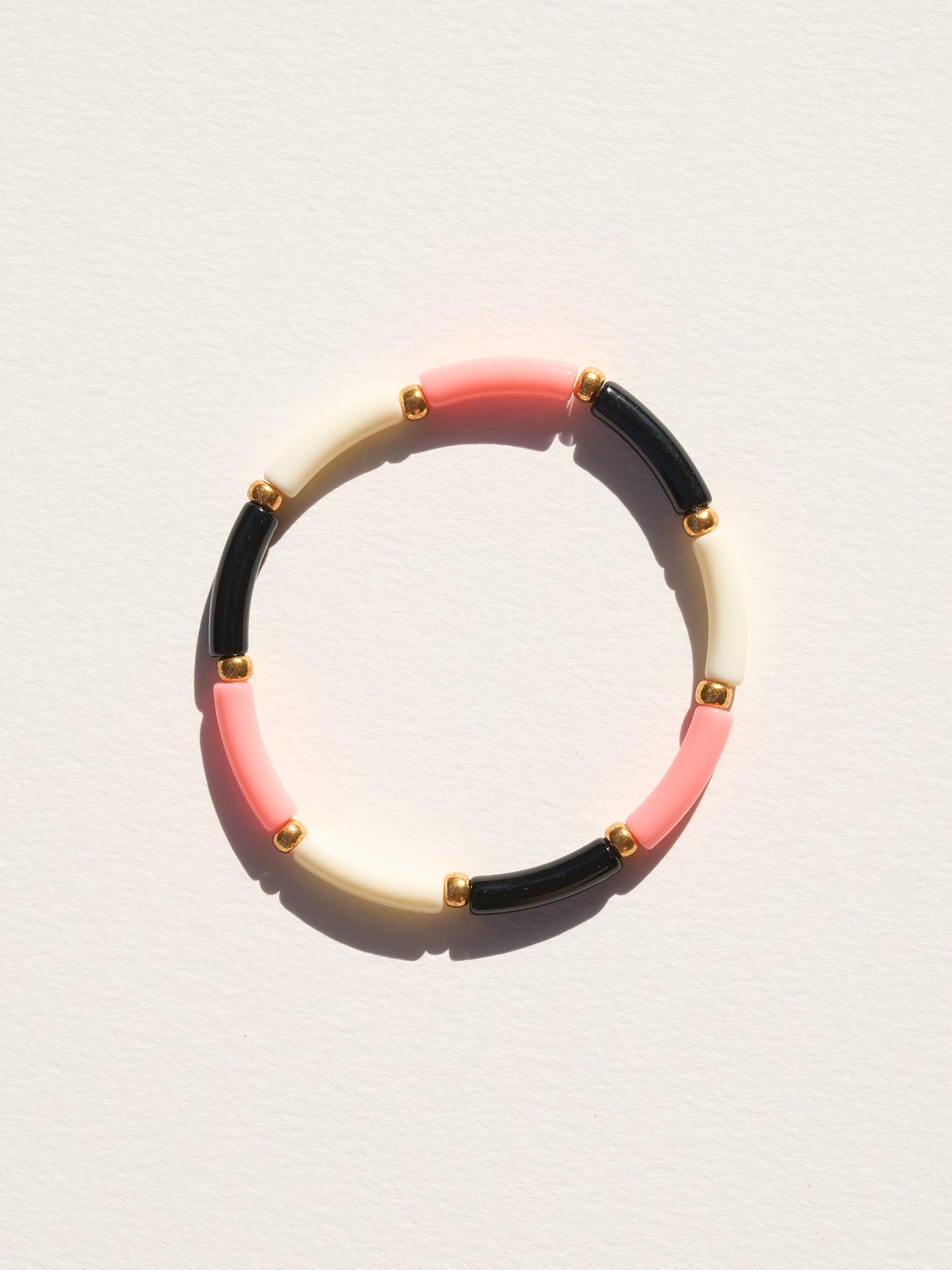 Bracelet AELLO - Ecru, Rose & Noir