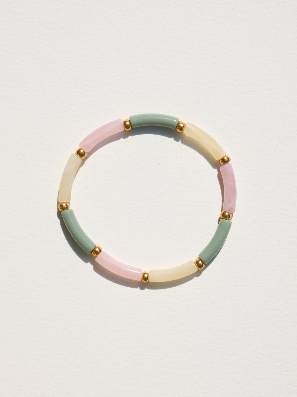 Bracelet Aello – Pastel ivoire, rose & amande