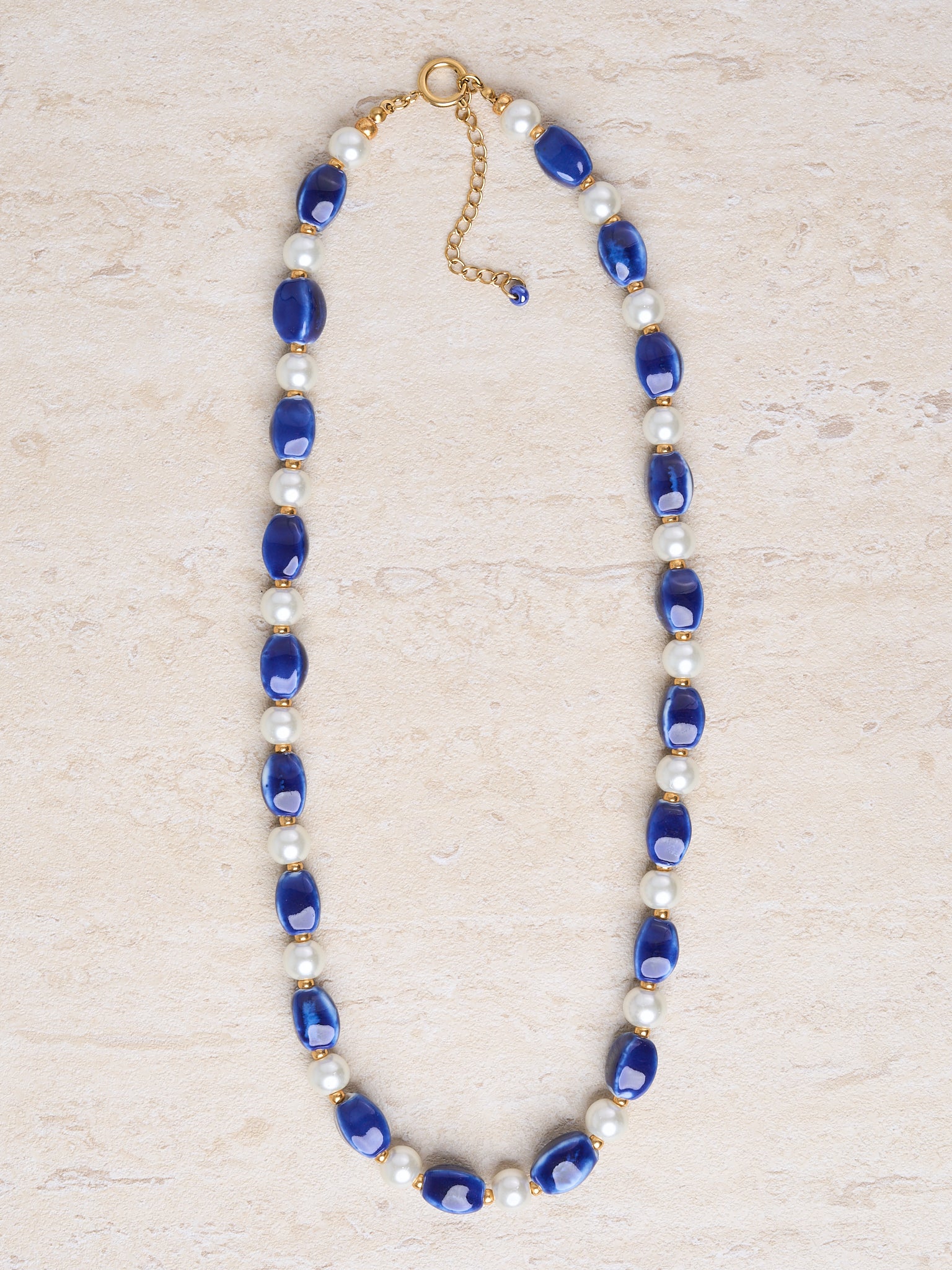 Collier Azuria – Bleu céramique