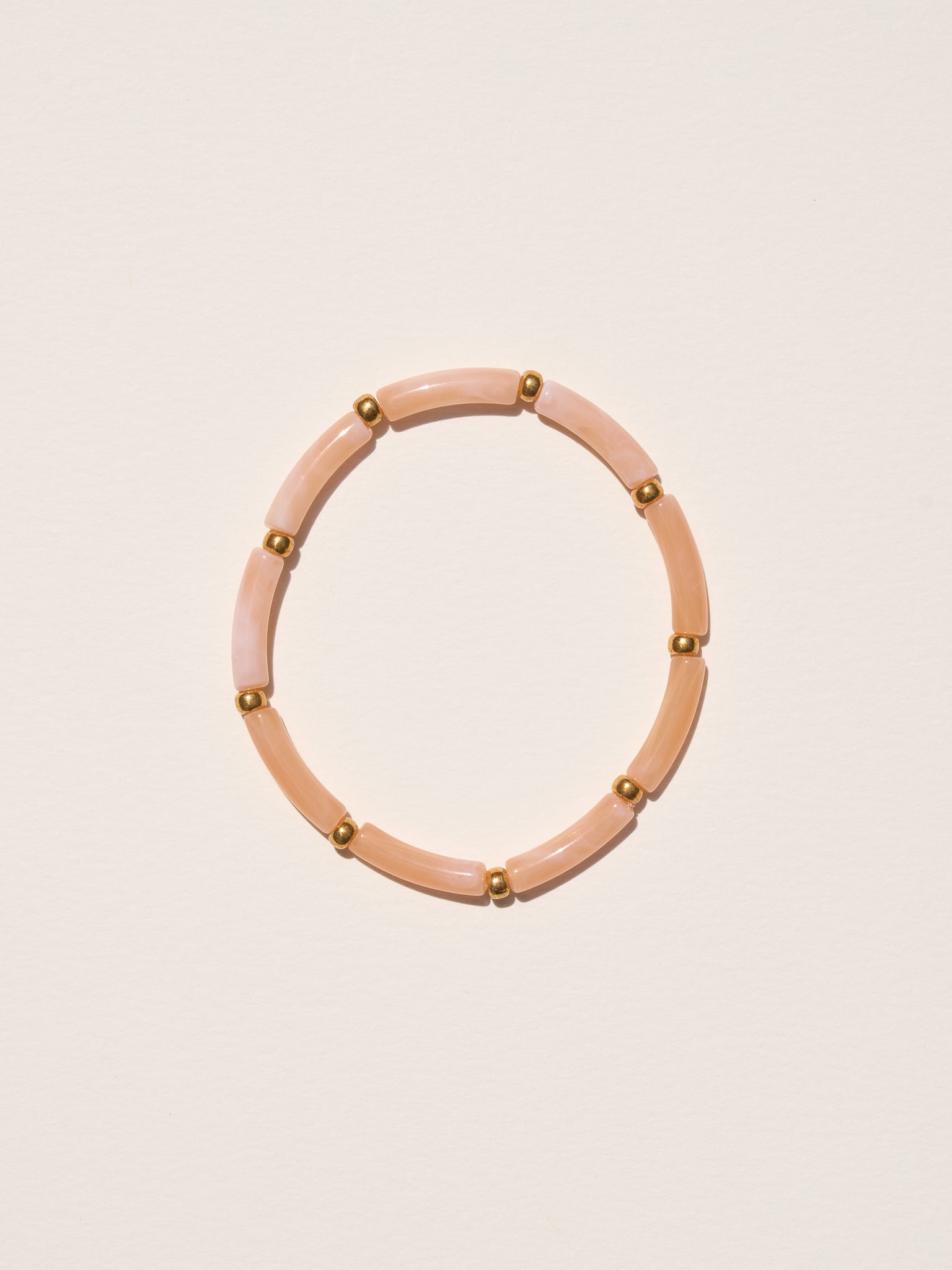 Bracelet Aello – Rose pêche marbré
