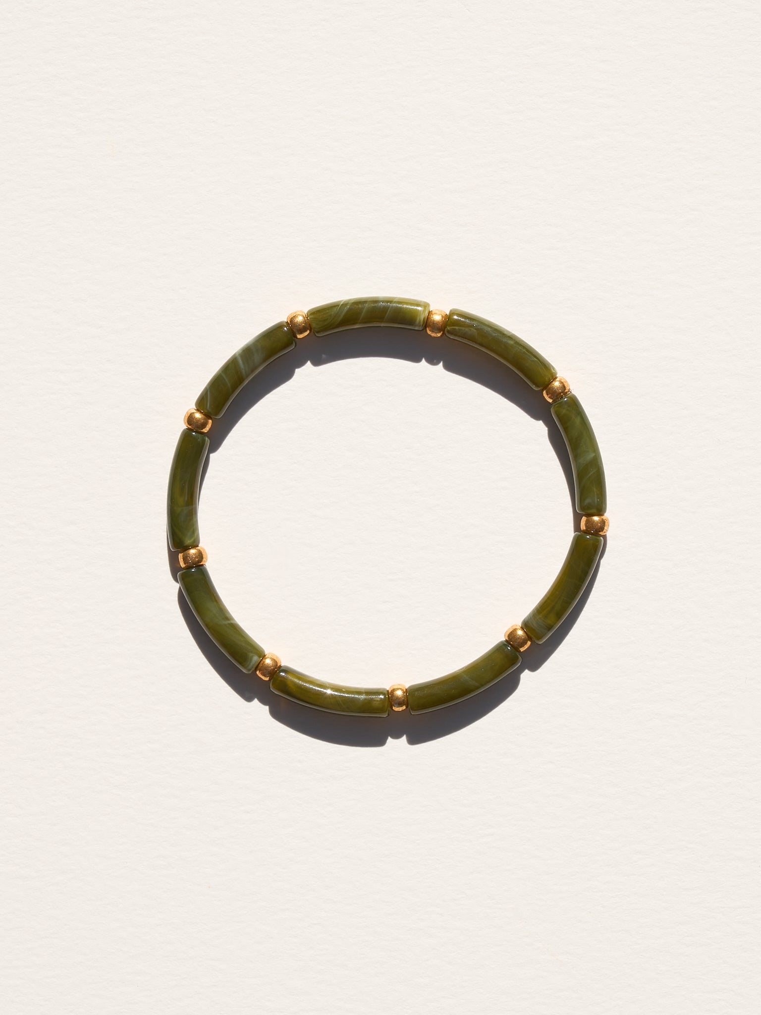 Bracelet Aello – Olive marbré