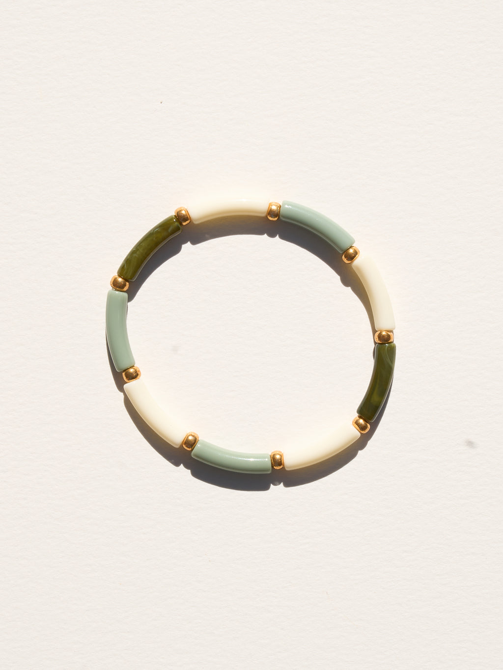 Bracelet Aello – Ivoire, amande & olive