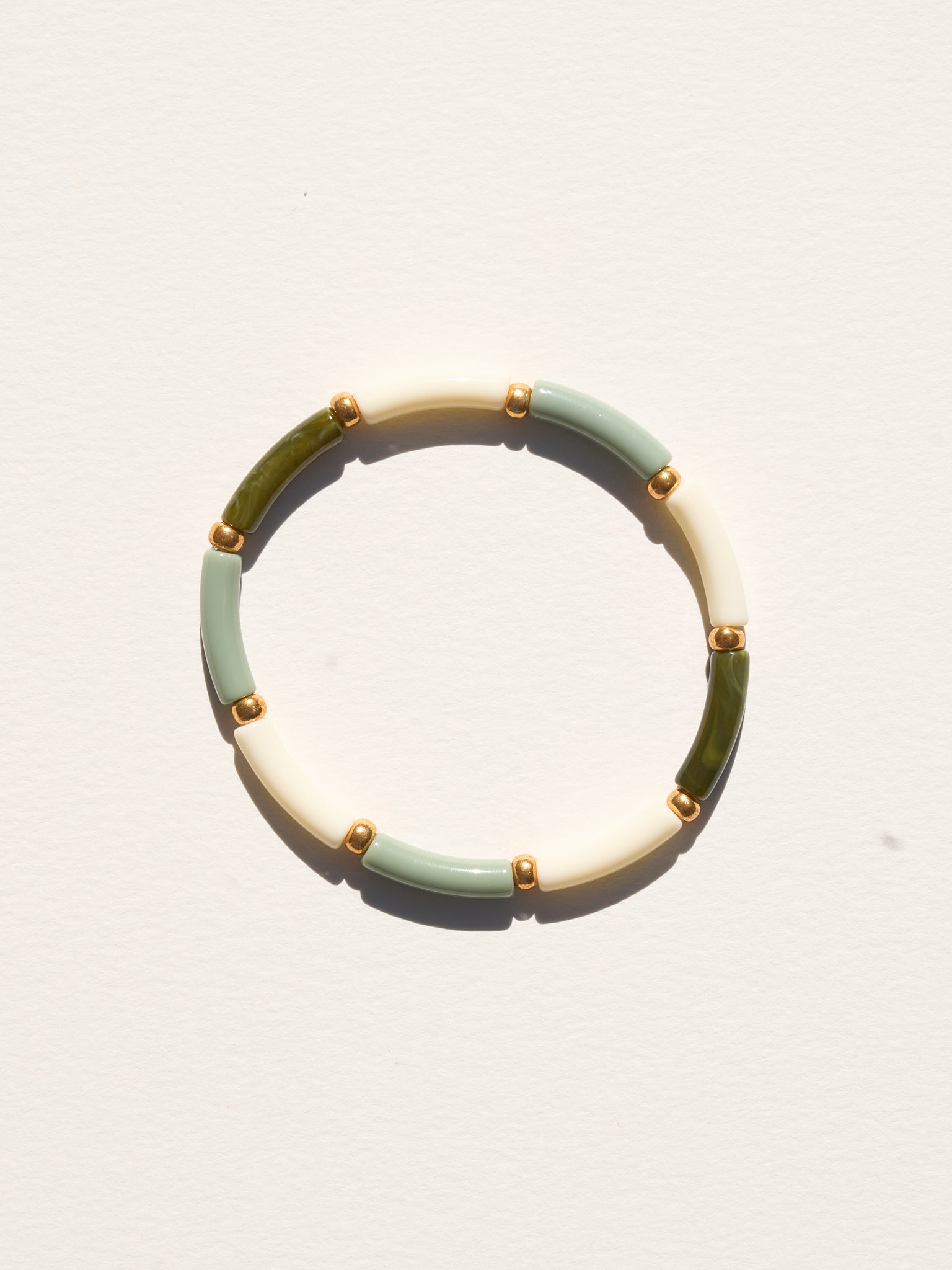 Bracelet Aello – Ivoire, amande & olive